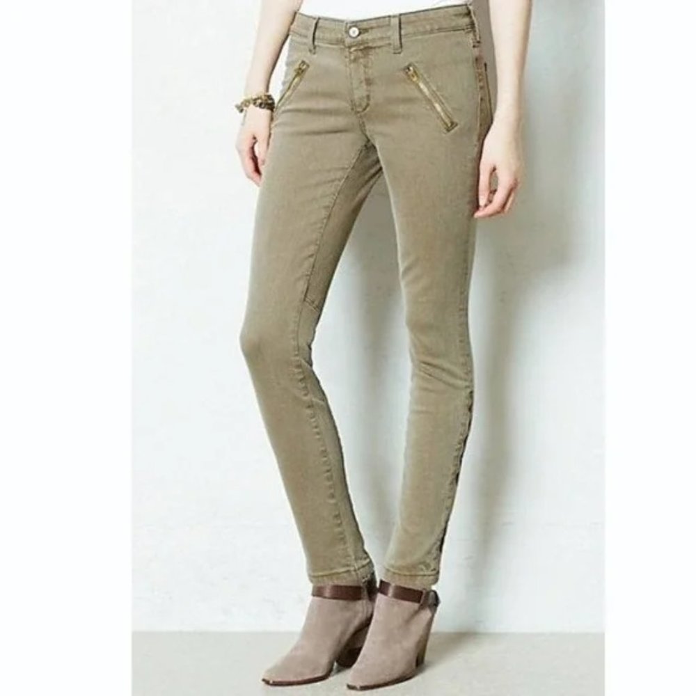 Pilcro & the Letterpress Serif Moto Zipper Jeans